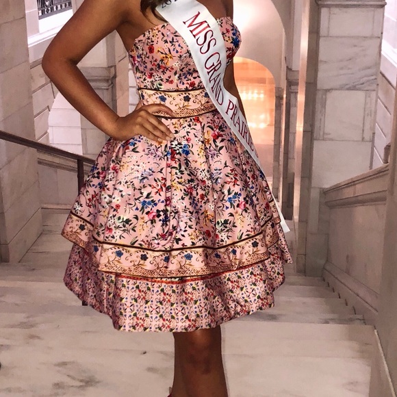 Tarik Ediz Cocktail Homecoming Dress Prom - Picture 6 of 6